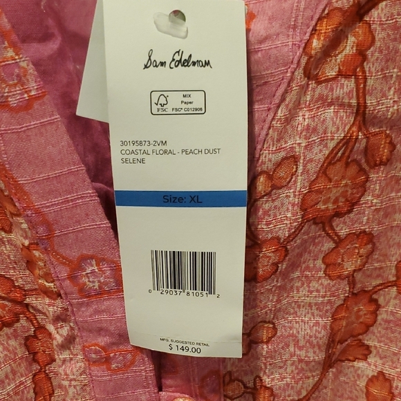 Sam Edelman Selene Floral Belted Midi Dress (34) - Picture 7 of 9